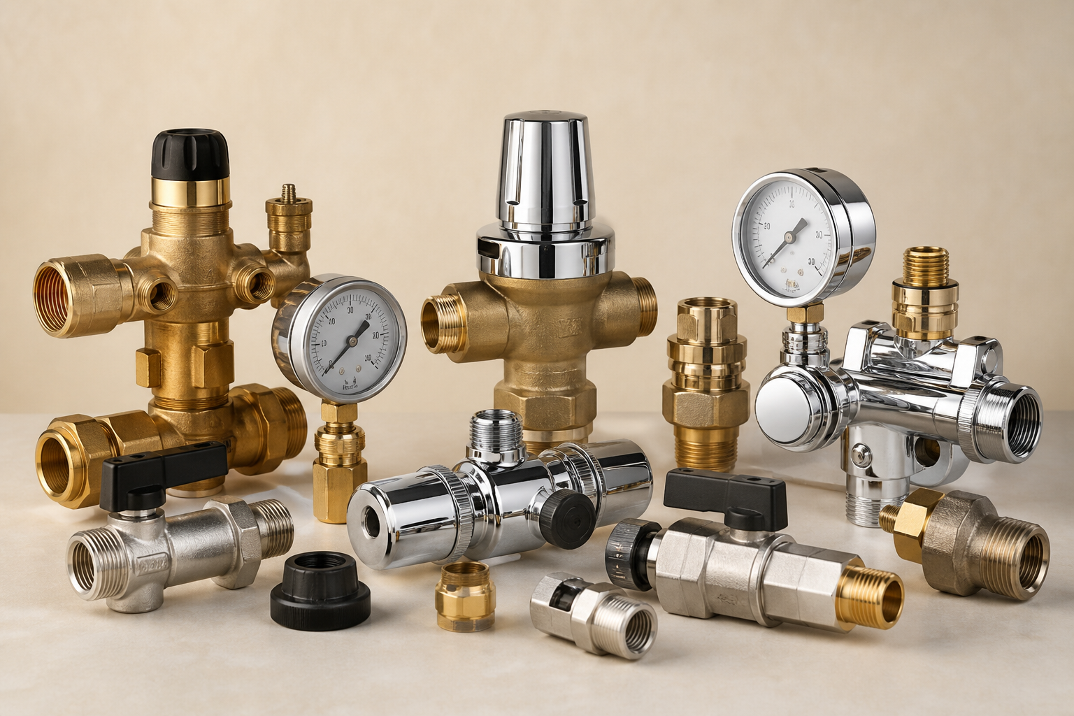 Plumbing valves and control systems